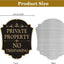 2 Carteles Propiedad Privada Aluminio 12x10pulg Resistentes