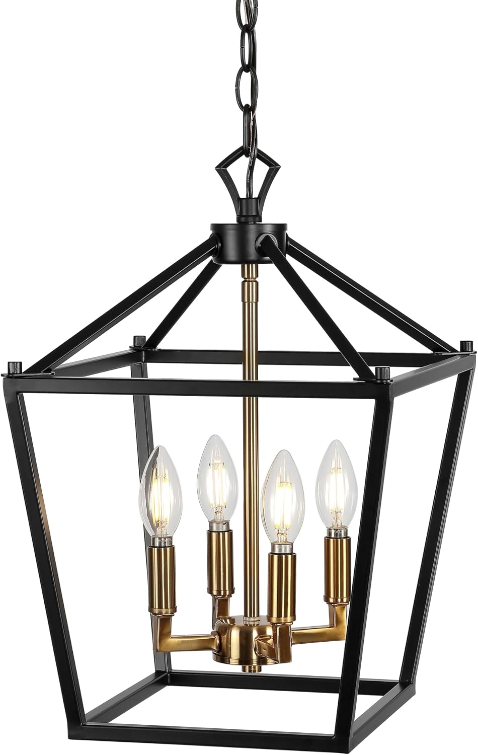 Lámpara pagoda LED metal ajustable color bronce