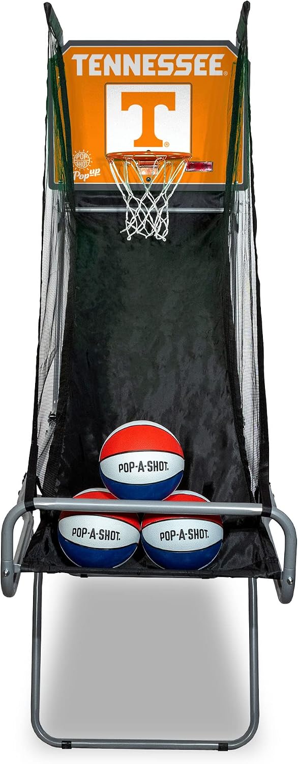 Porta canasta NCAA con sensor infrarrojo 3 balones portátil