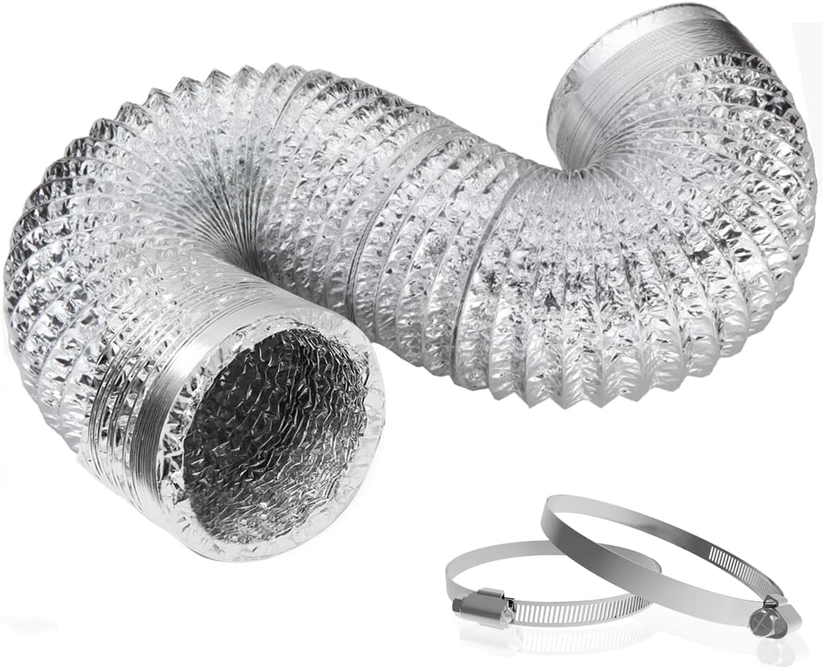 Manguera ventilación secadora 4pulg 3ft aluminio 6 capas