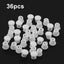 36 Tapones Plástico Blanco 1/4pulg Protectores Deslizantes Muebles
