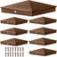8 Tapas poste aluminio 6x6 pulg decorativas para fundas