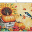 Tapete escurridor cocina microfibra otoño girasoles
