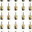 25 Unids Válvula Schrader M10 Latón Comp GM Chrysler 134A