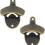Abridor botellas bronce antiguo pared pack 2