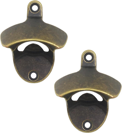 Abridor botellas bronce antiguo pared pack 2
