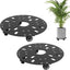 2 Soportes para plantas 12pulg acero carbono 0.118pulg