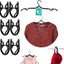 10 Perchas Viaje Plegables Negro para Crucero Camping