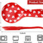 Soporte cuchara cerámica corazón rojo y blanco 9.4pulg