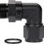Adaptador 10AN acampanada giratoria aluminio negro