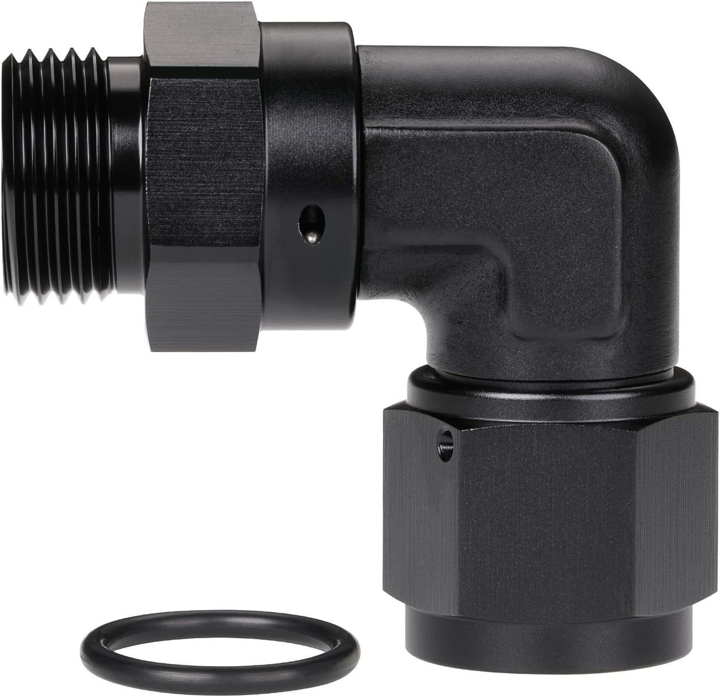 Adaptador 10AN acampanada giratoria aluminio negro