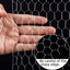 Red de alambre hexagonal galvanizado 13.7x80" plateado