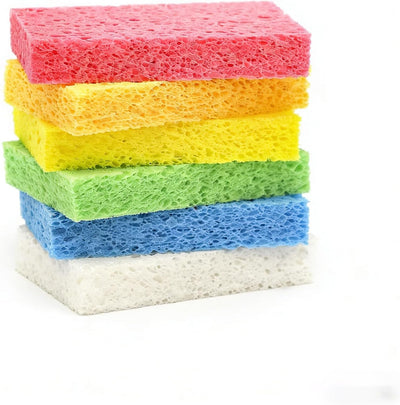 Esponjas cocina resistente ecológicas desplegables 6 pzas
