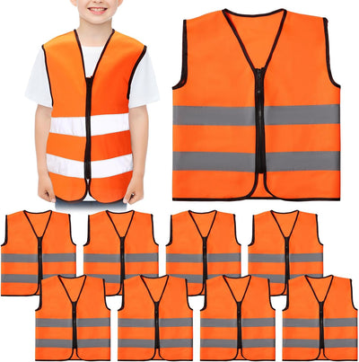 Chaleco seguridad niños reflectante neón 3-10 años
