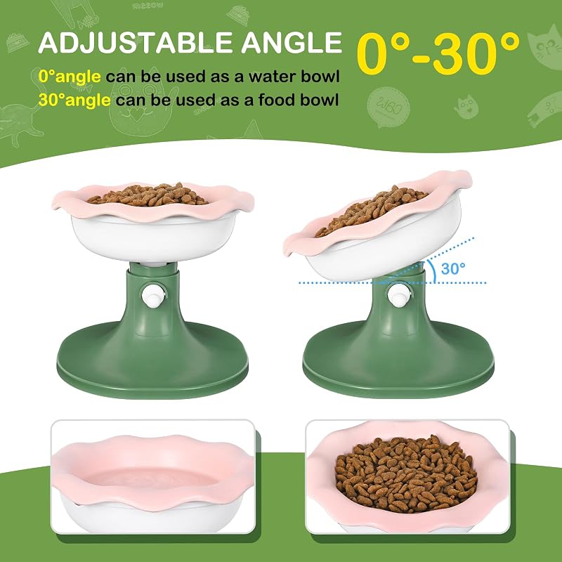 Cuencos cerámica ajustables para gatos y perros encaje