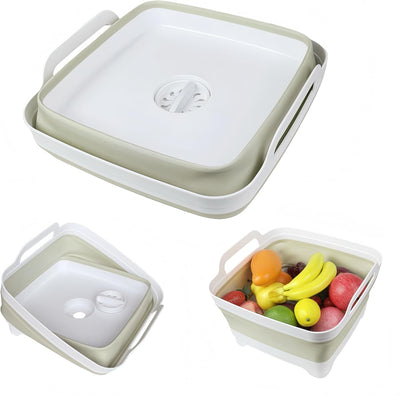 Lavabo plegable para biberones 2.4gal camping verde