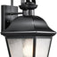 Lámpara pared exterior 16.75pulg 1 luz cristal semillado