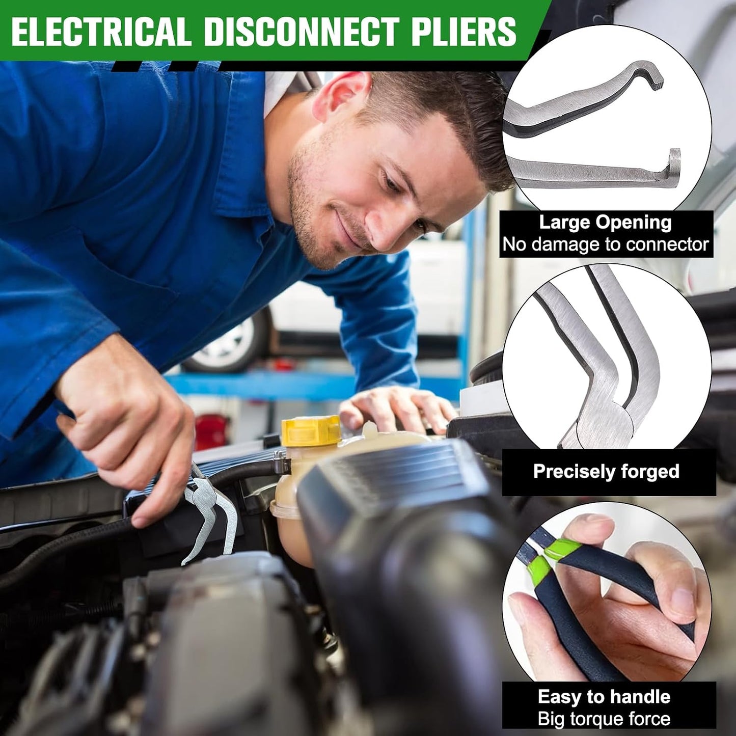 Alicates desconexión eléctrica y combustible 8pulg automotriz