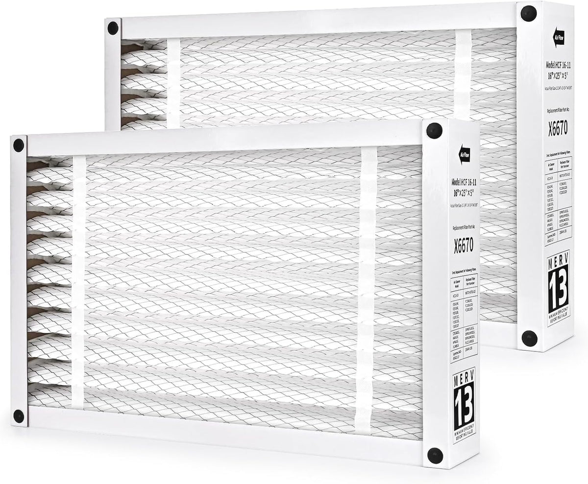 2 Filtros MERV 13 comp Lennox X6670 HCF16-11