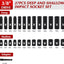 Set 27 Pzas Llaves Impacto 3/8 7-19mm