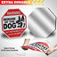 Señal aluminio beware of the dog 30.48x30.48cm
