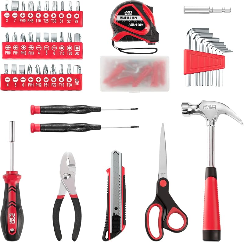 Kit 93 Pzas Herramientas para Reparaciones Hogar con Estuche