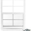 Ventana cobertizo 14x21" aluminio blanco vidrio deslizador