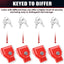 Cerradura Glad Hand aluminio sin llave set 4 freno aire