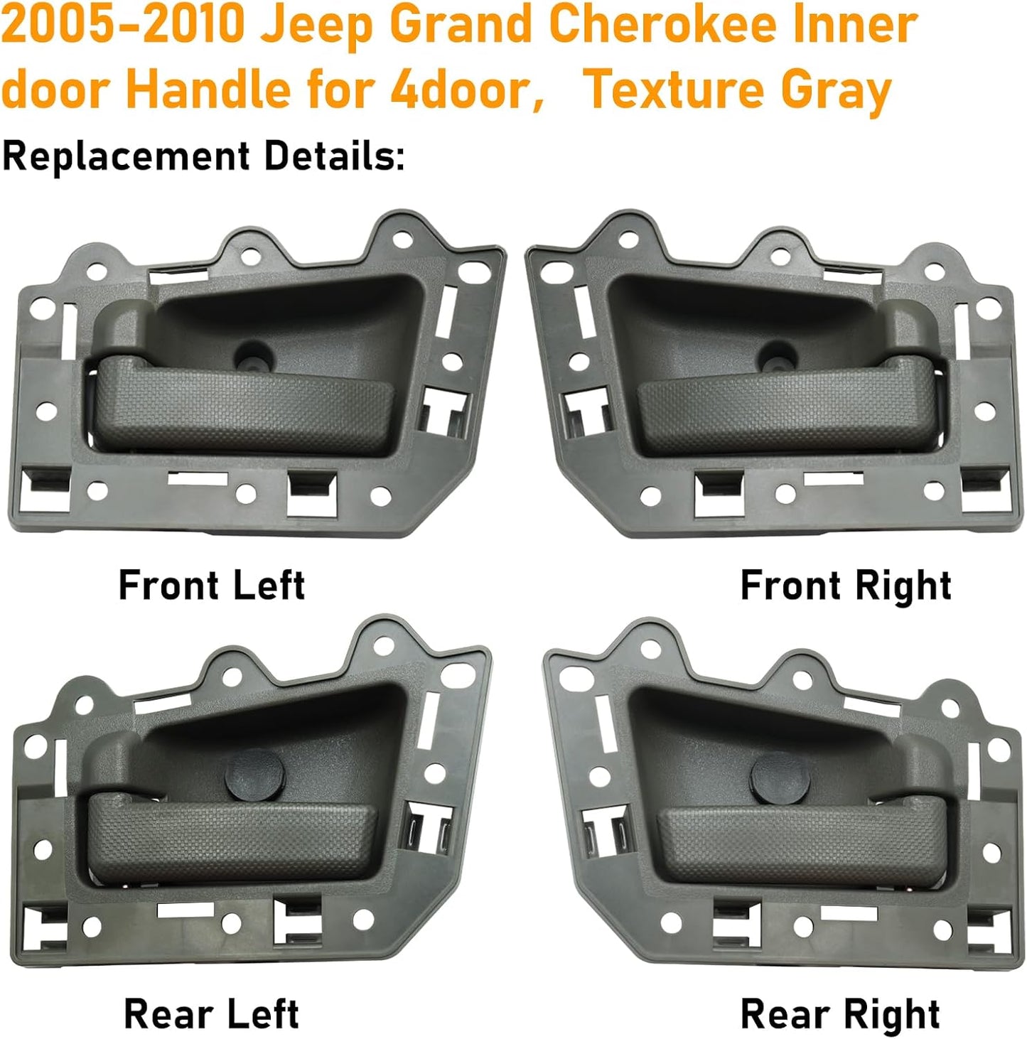 Manija puerta Jeep Grand Cherokee 05-10 4uds color gris