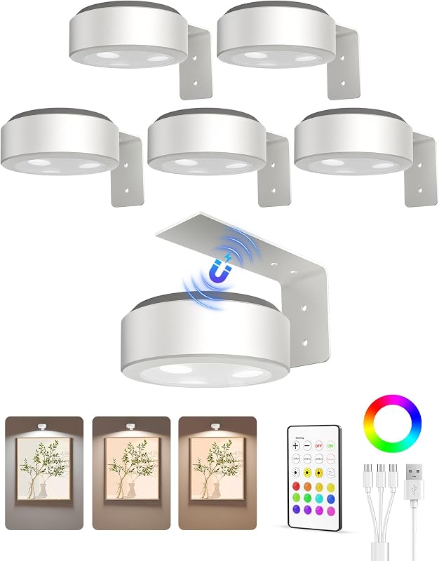 Luces magnéticas para póster 3 temperaturas RGB 2000mAh set