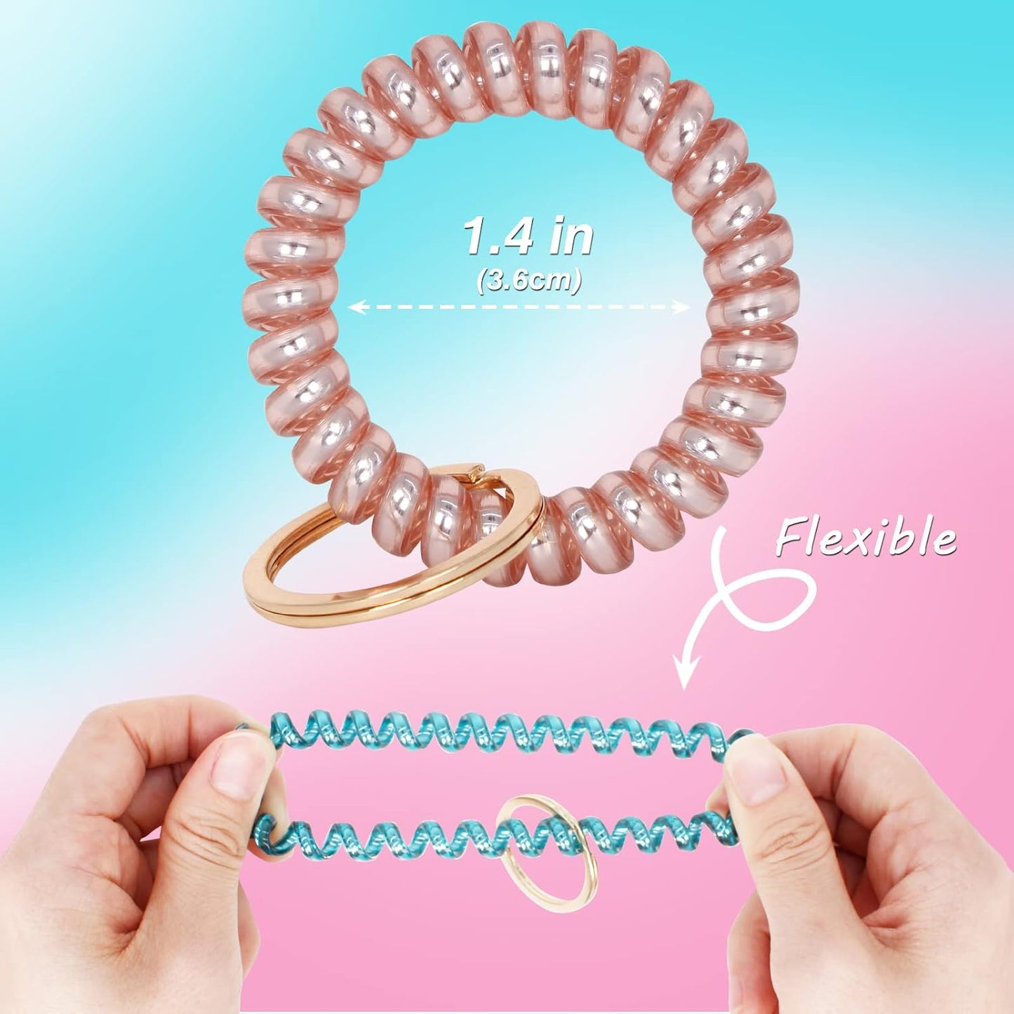 Llavero pulsera elástica muñeca