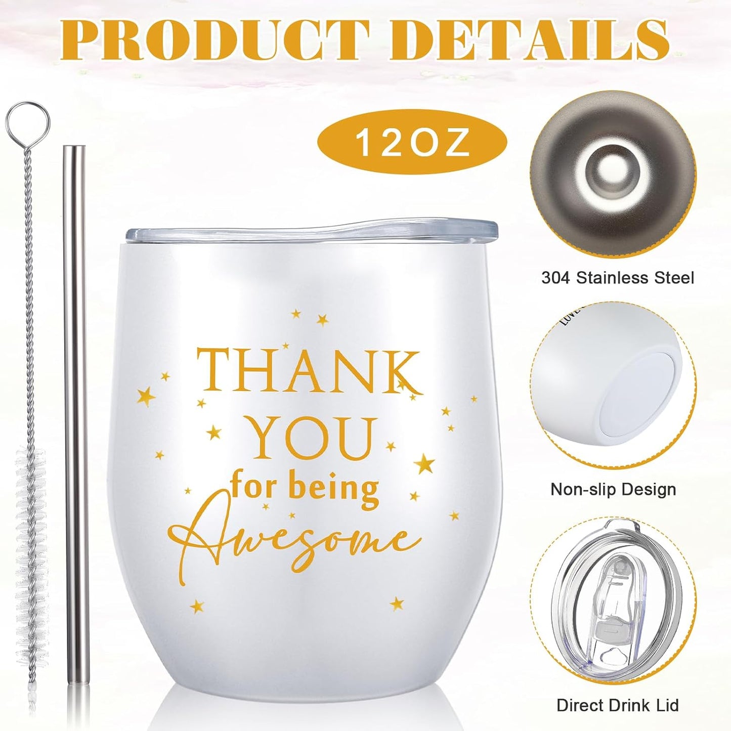 Vaso acero inox 12oz + llavero bolsa lona regalo