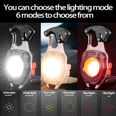 Luz trabajo COB 1600lm recargable USB plegable