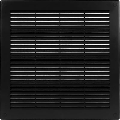 Cubierta ventilación plástico negro 10x10pulg rejilla HVAC