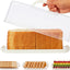Caja pan rectangular plástico tapa transparente portátil
