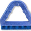 Cepillo plástico lechada triángulo con raspador 9x7x7" azul