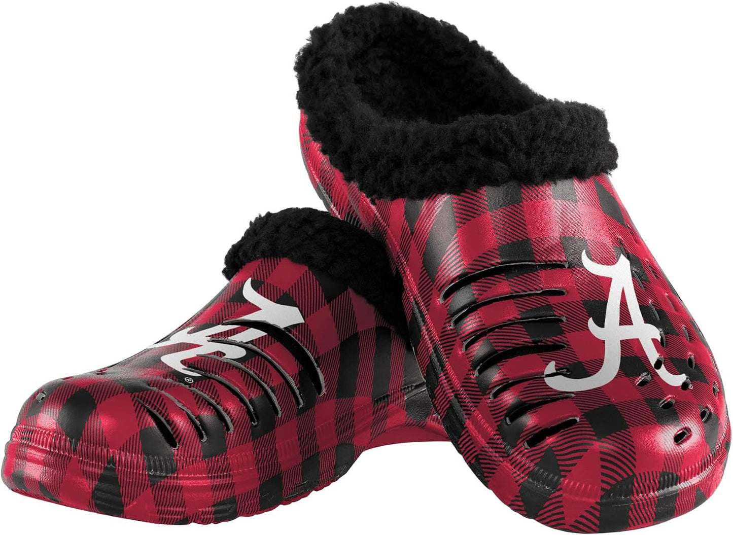 Zapatos de casa con forro sherpa estampado búfalo NCAA