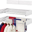 Estante secado pared 31.5" acero inox plegable