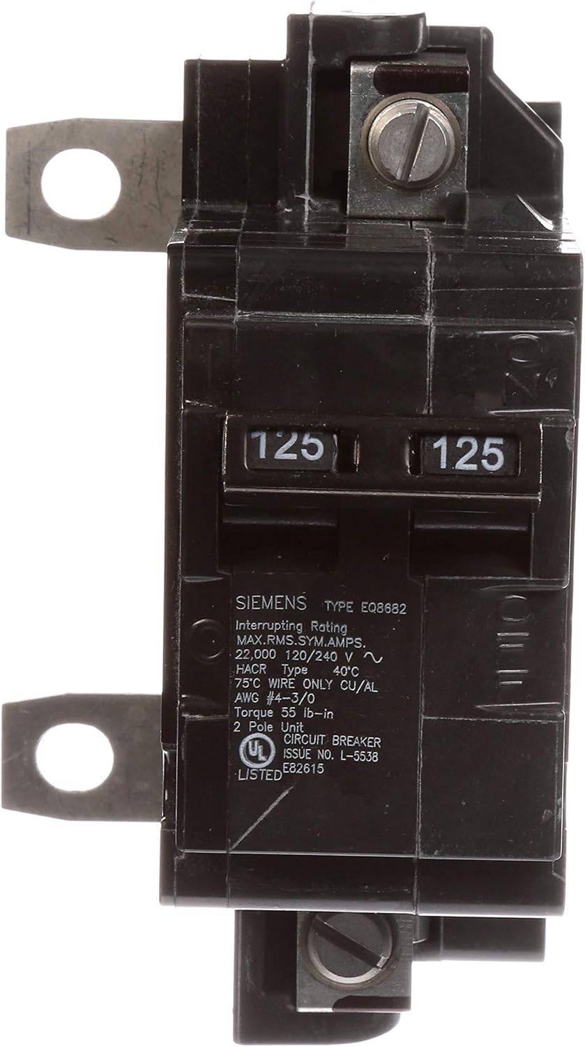 Disyuntor principal Siemens MBK125A 125A para centro carga