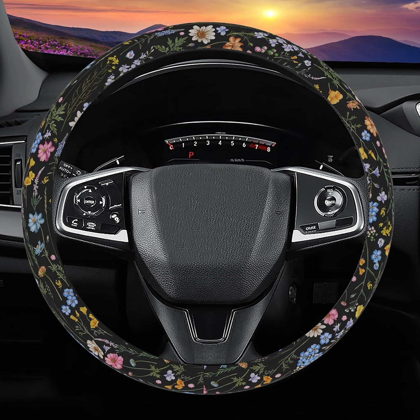 Funda volante antiderrap tela transpirable coche