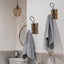 4 Ganchos pared para toalla baño sombrero perchero marrón