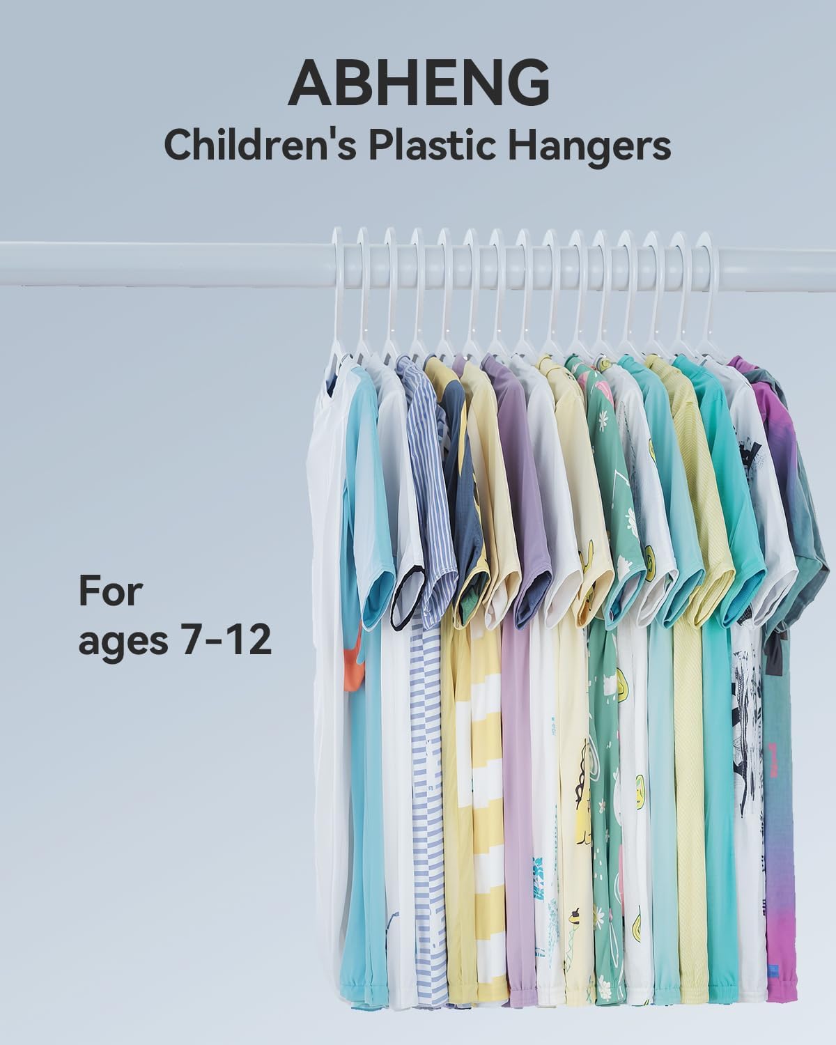 Perchas plástico para niños 100uds 14x7" antideslizantes