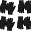 4 Pzas Guantes Invierno Sin Dedos para Mujer y Adolescente