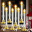 8 Velas Navideñas con Temporizador Led Control Remoto