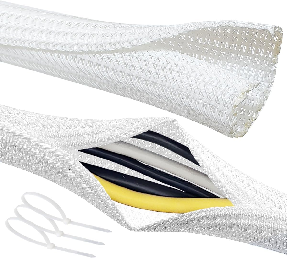 Funda telar alambre organiz. cables anti mordidas