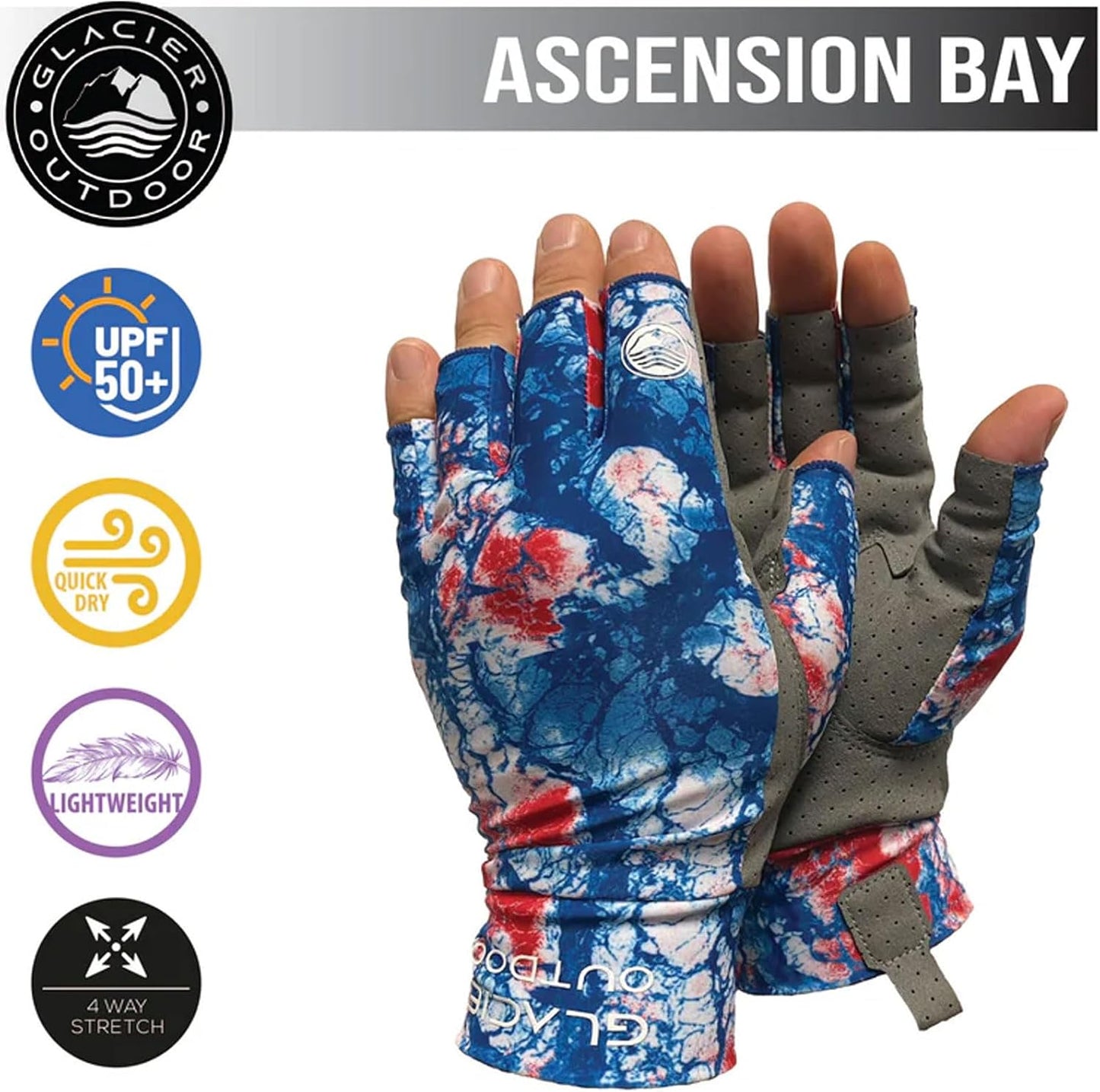 Guantes sol para pescar ligeros duraderos transpirables
