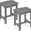 Mesa auxiliar Adirondack impermeable para patio piscina