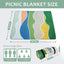 Manta picnic impermeable poliéster floral 60x80"