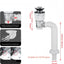 Kit drenaje baño tubo flexible antiolor orificio 1-1/4 a 2 pulg