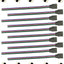 10 Tirillas LED 4 Clavijas Conector Hembra 15cm